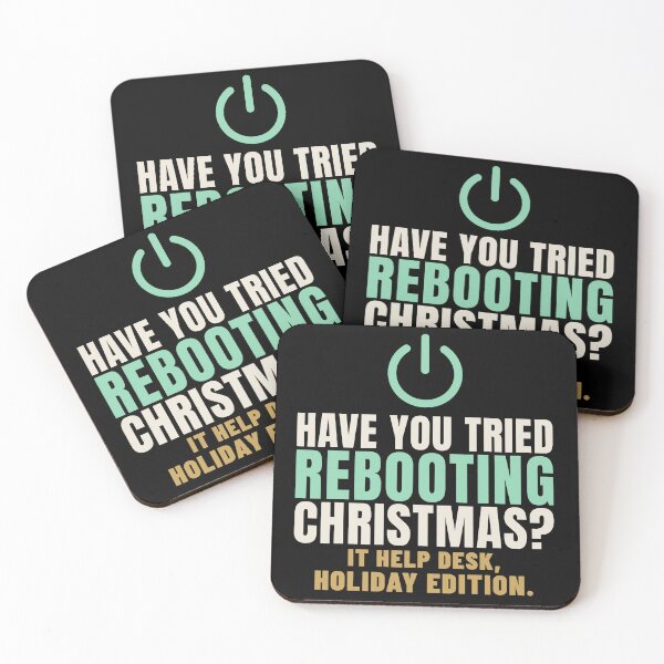 Item preview, Have You Tried Rebooting Christmas IT Humor designed and sold by T-J-WHATEVER.