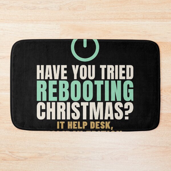 Item preview, Have You Tried Rebooting Christmas IT Humor designed and sold by T-J-WHATEVER.