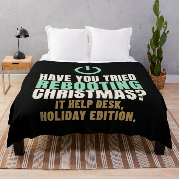 Item preview, Have You Tried Rebooting Christmas IT Humor designed and sold by T-J-WHATEVER.