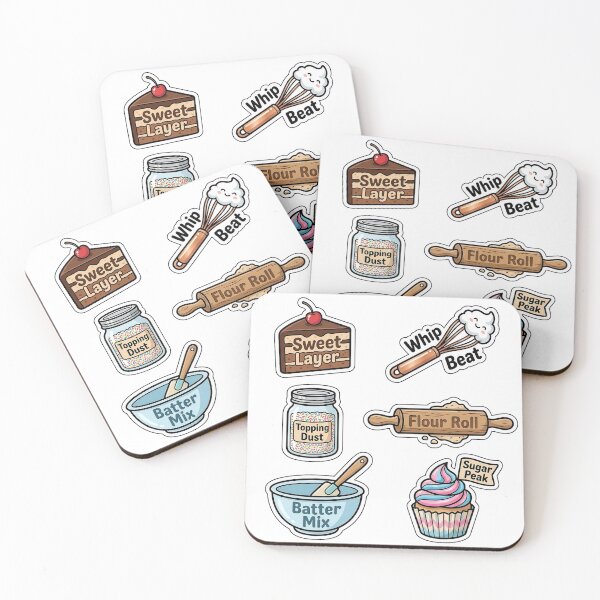 Item preview, Winter Kitchen Baking & Pastry Sticker Pack - Dessert Puns designed and sold by SimpleP.
