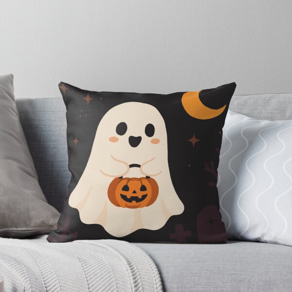 Item preview, Little Ghost with Pumpkin Lantern  designed and sold by Morriart.