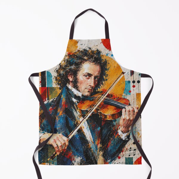 Item preview, Niccolo Paganini Classical Music Painting – Violin Master designed and sold by GalleryKauffeld.