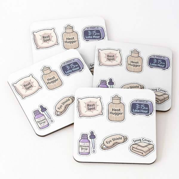 Item preview, Winter Sleep Hygiene & Nap Routine Sticker Pack - Bedtime Puns designed and sold by SimpleP.