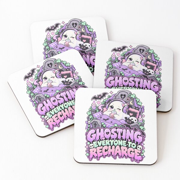 Item preview, Ghosting Everyone To Recharge Cute Pastel Goth designed and sold by LoafLogic.