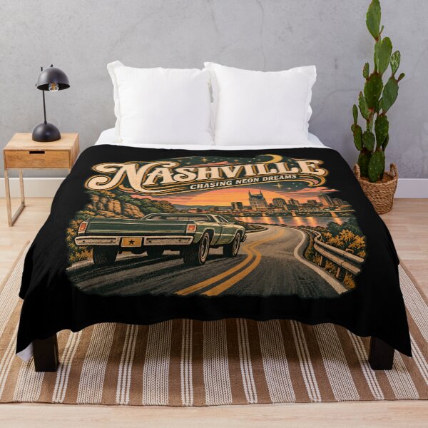 Item preview, Nashville Chasing Neon Dreams Sunset Road Trip designed and sold by Fenay Designs.