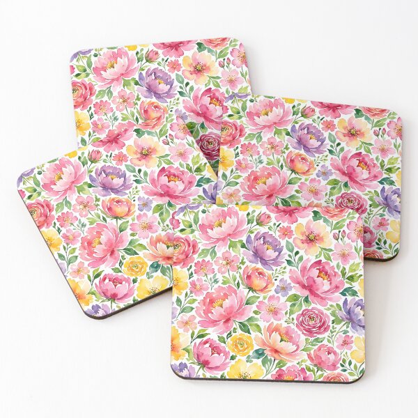 Item preview, Watercolor Spring Flowers Floral Pattern designed and sold by Sybille-Yates.