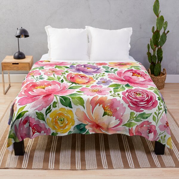 Item preview, Watercolor Spring Flowers Floral Pattern designed and sold by Sybille-Yates.