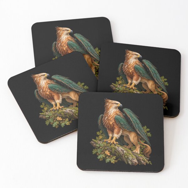Item preview, Forest Griffin Copper Feathers and Emerald Wings designed and sold by TeeAbility.