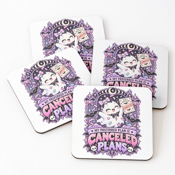 Item preview, Canceled Plans Are My Favorite Pastel Ghost designed and sold by LoafLogic.