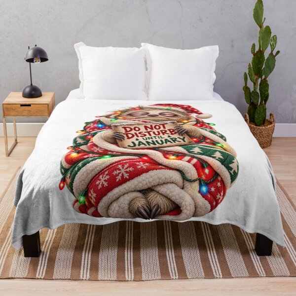 Item preview, Do Not Disturb Until January – Grumpy Christmas Sloth designed and sold by MetaModel Editions.