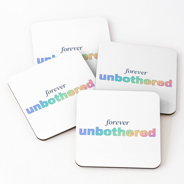 Item preview, Forever Unbothered Minimalist Typography Quote designed and sold by Tad & smidgen.