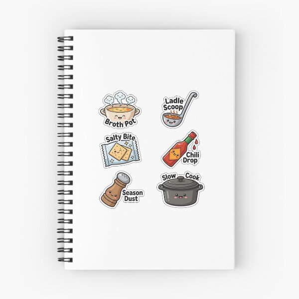 Item preview, Winter Hot Soup & Comfort Kitchen Sticker Pack - Meal Puns designed and sold by SimpleP.