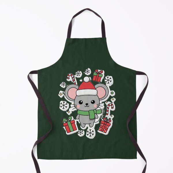 Item preview, Cute Winter Mouse with Santa Hat Oversized T-Shirt designed and sold by PsychicMedium.