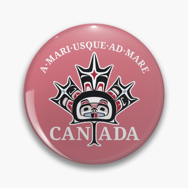 Item preview, Native American Red Black Haida Art Beaver Maple Leaf designed and sold by Digital Homestead.