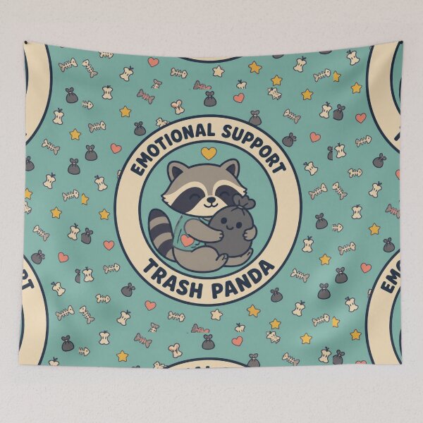 Item preview, Emotional Support Trash Panda Funny Raccoon Hug Gift designed and sold by mo-carnival.