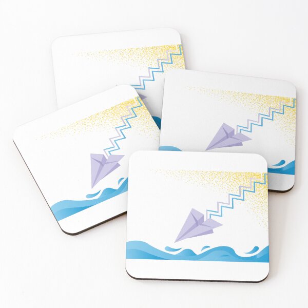 Item preview, Minimalist Paper Plane Zigzag Dive designed and sold by LuxAir.