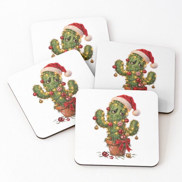 Item preview, Sad Christmas Cactus – Funny Grumpy Holiday Illustration designed and sold by MetaModel Editions.