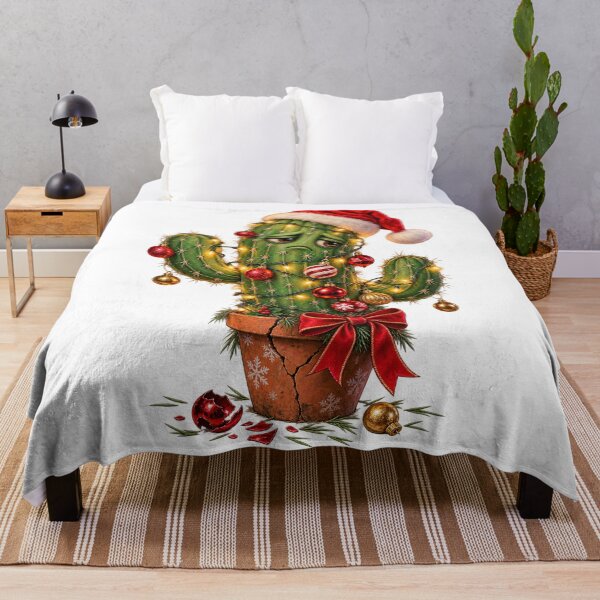 Item preview, Sad Christmas Cactus – Funny Grumpy Holiday Illustration designed and sold by MetaModel Editions.