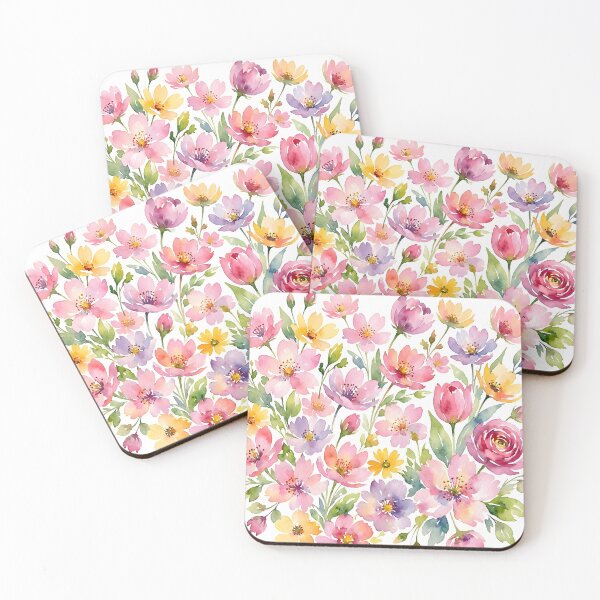 Item preview, Watercolor Spring Flowers Floral Pattern designed and sold by Sybille-Yates.