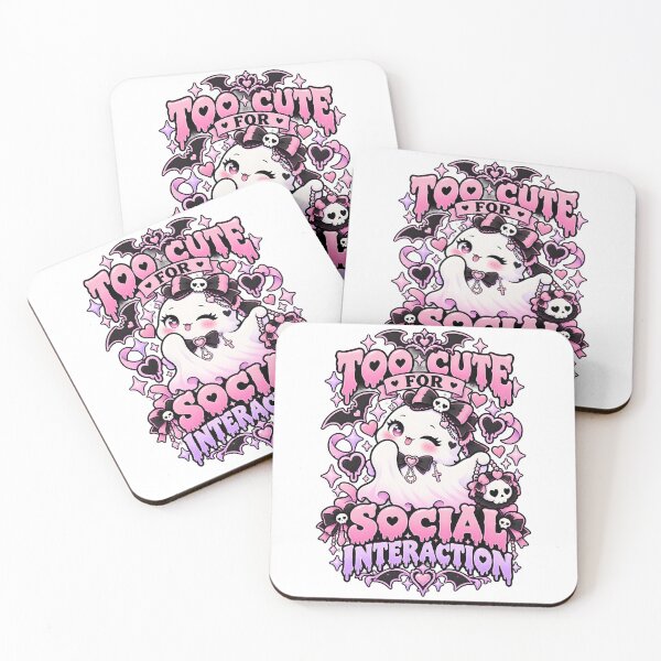 Item preview, Too Cute For Social Interaction Pastel Ghost designed and sold by Win Hardy.