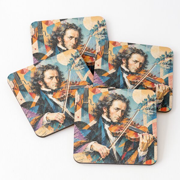 Item preview, Niccolo Paganini Vintage Portrait Painting – Classical Music Art designed and sold by GalleryKauffeld.