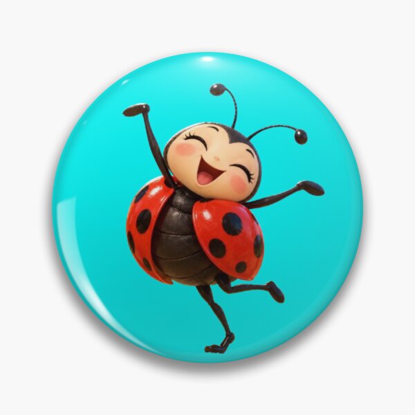 Item preview, Dancing and smiling ladybug designed and sold by JOANNASKAH.