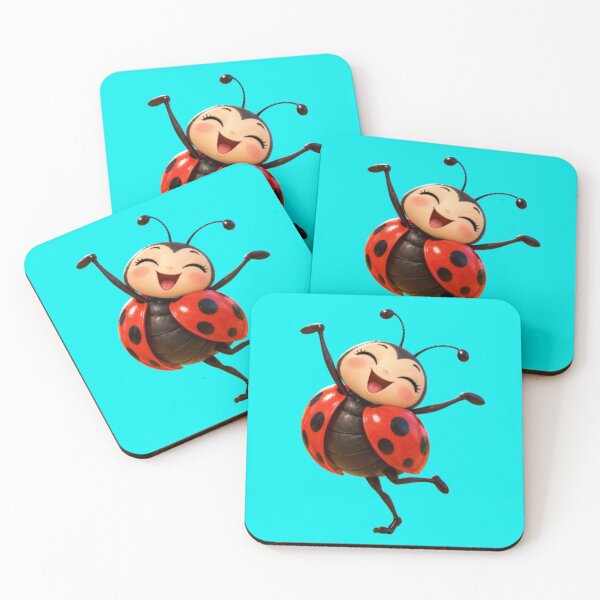 Item preview, Dancing and smiling ladybug designed and sold by JOANNASKAH.