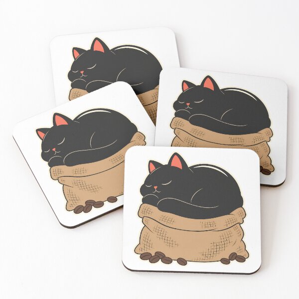 Item preview, Sleepy Cat Napping on a Coffee Bean Sack designed and sold by M94 STATION.
