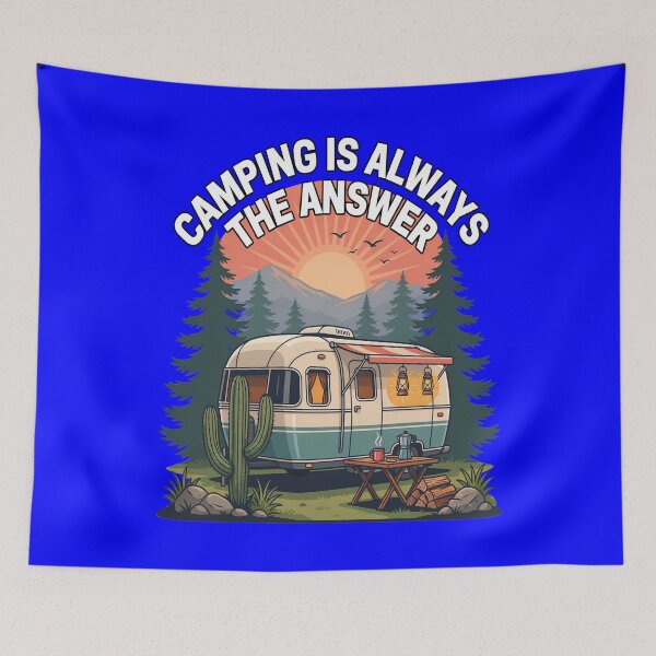 Item preview, Happy Camper Camping Is Always The Answer Art Design Gift designed and sold by fantasticdesign.
