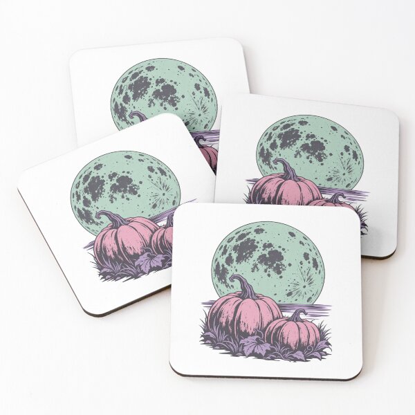 Item preview, Pink Pumpkins Beneath a Giant Mint Full Moon designed and sold by Greemo03.