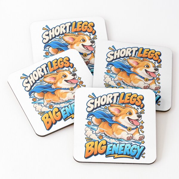 Item preview, Short Legs Big Energy Corgi Illustration designed and sold by Win Hardy.