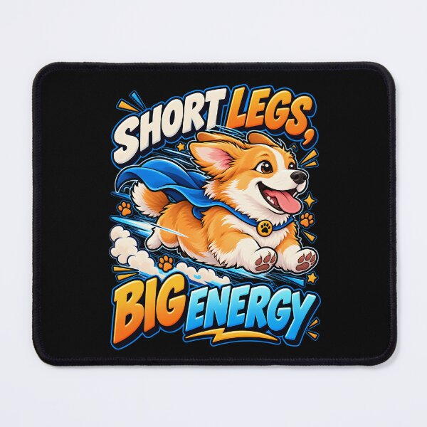 Item preview, Short Legs Big Energy Corgi Illustration designed and sold by Win Hardy.