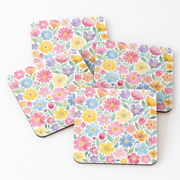 Item preview, Watercolor Spring Flowers Floral Pattern designed and sold by Sybille-Yates.