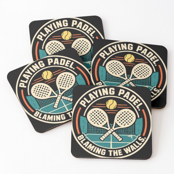 Item preview, Playing Padel – Blaming the Walls | Funny Retro Padel Tennis designed and sold by BlueMaverickCo.