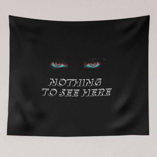 Item preview, Nothing To See Here – Glitch Eyes Cyberpunk Streetwear designed and sold by Edwere.