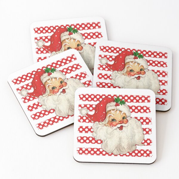 Item preview, Retro Santa Claus Striped Christmas Vintage Sparkle designed and sold by amberwell-snake.