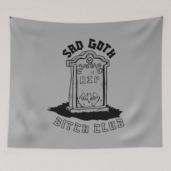 Item preview, sad goth bitch club designed and sold by MoodleDoon.