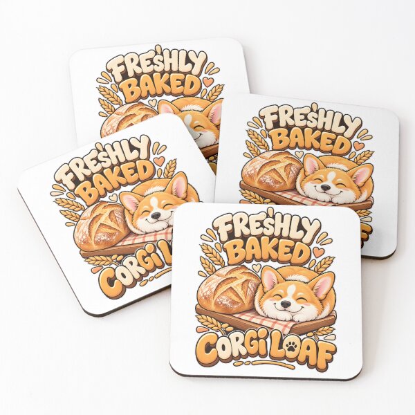 Item preview, Freshly Baked Corgi Loaf Flat Vector Art designed and sold by Win Hardy.