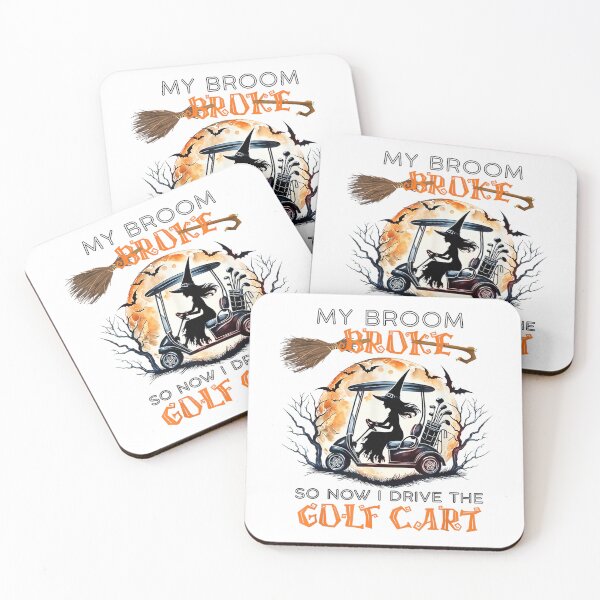 Item preview, My Broom Broke So Now I Drive A Golf Cart Funny Halloween designed and sold by Daisy Grimes.