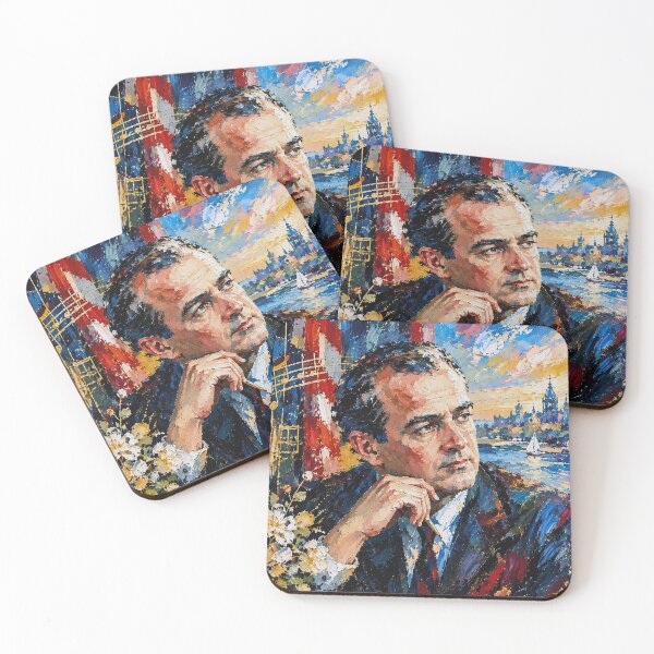 Item preview, Samuel Barber Portrait Painting – Classical Music Legend designed and sold by GalleryKauffeld.
