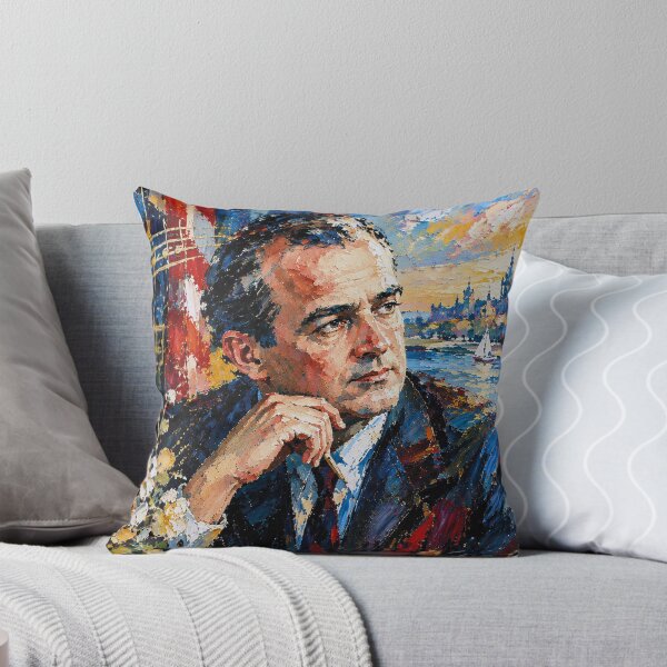 Item preview, Samuel Barber Portrait Painting – Classical Music Legend designed and sold by GalleryKauffeld.