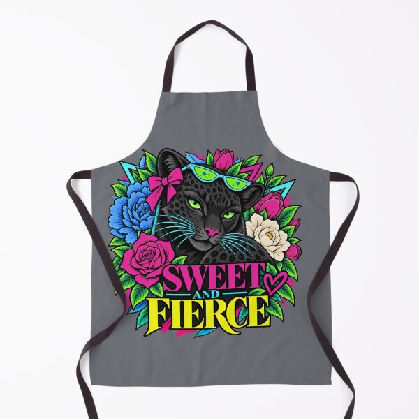 Item preview, Sweet and Fierce Neon Panther Floral designed and sold by Aimetoi.