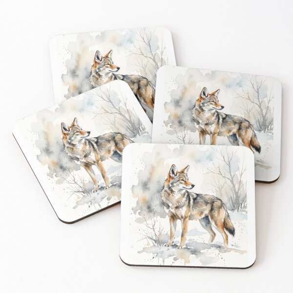 Item preview, Coyote Winter Watch designed and sold by Tiffany Roy.