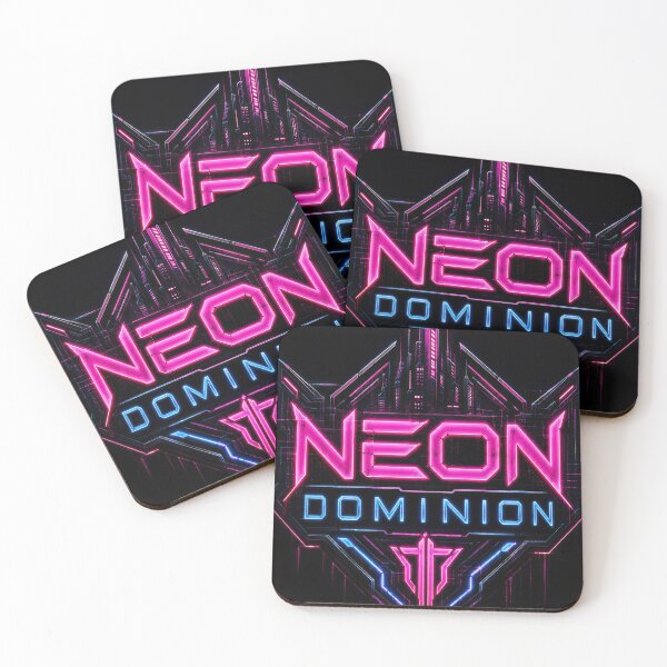 Item preview, Neon Dominion Cyberpunk Sci-Fi Logo designed and sold by Mr Ai Shop.