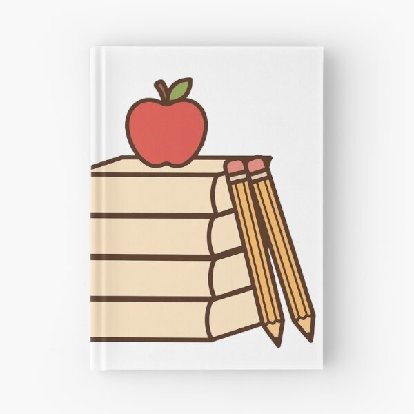 Item preview, Grey Tabby Teacher Cat with Glasses, Books, Apple and Pencils, Classroom Cat designed and sold by ElicitaDesign.