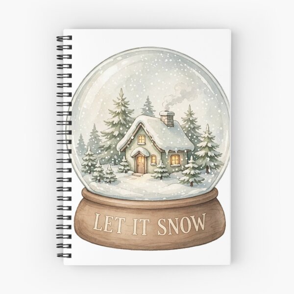 Item preview, Let It Snow – Cozy Cottage Snow Globe Winter designed and sold by CozyCornerDesigns.