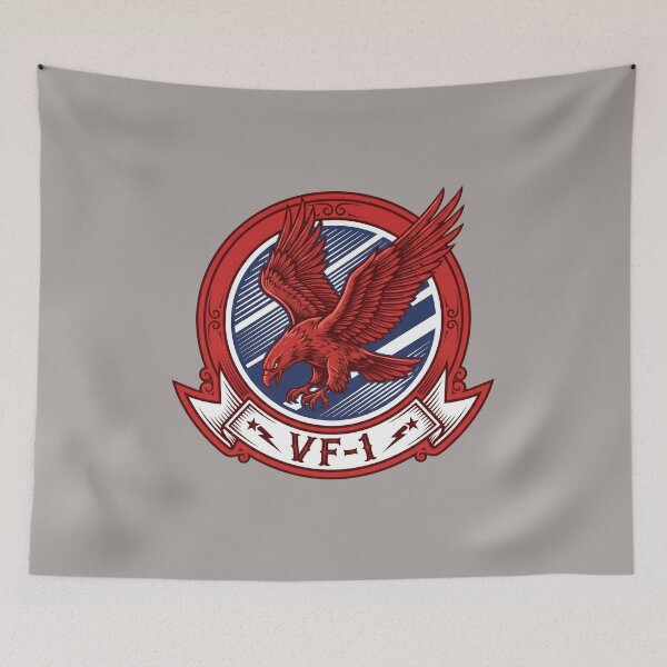 Item preview, VF-1 Squadron Patch Red Bird Fighter Jet Emblem-76 designed and sold by FelixStamme.