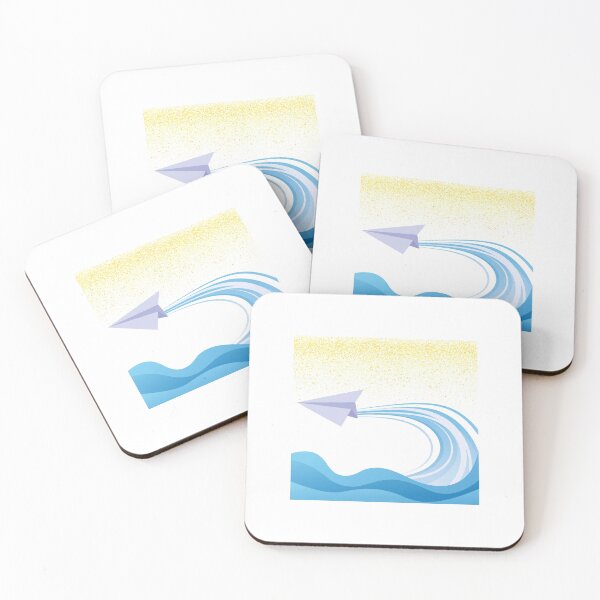 Item preview, Minimalist Paper Plane Sweeping Wave designed and sold by LuxAir.