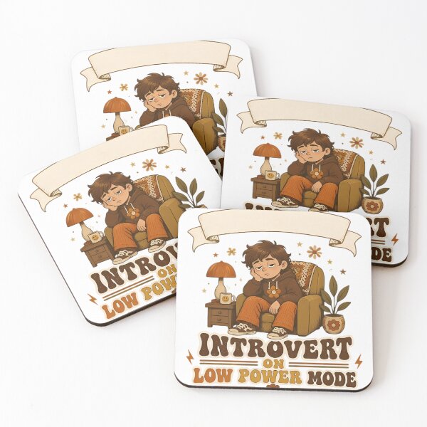 Item preview, Introvert On Low Power Mode Retro designed and sold by Artisan-Vault.