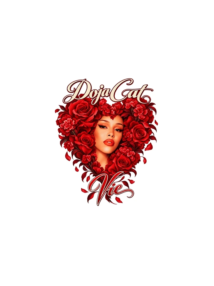 Aperçu 5 sur 5. Robe trapèze avec l'œuvre Doja Cat Tour Ma Vie Coeur de Roses Rouges créée et vendue par LunarsFlowsArt.